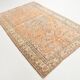 7x9 Vintage Salmon Orange & Beige Living Room Persian Vintage Rug,168x257cm