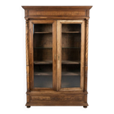 Armoire vintage ancienne bois portes vitrées