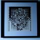 Tableau Vintage Art Optique - Victor Vasarely - Frame 40x40cm