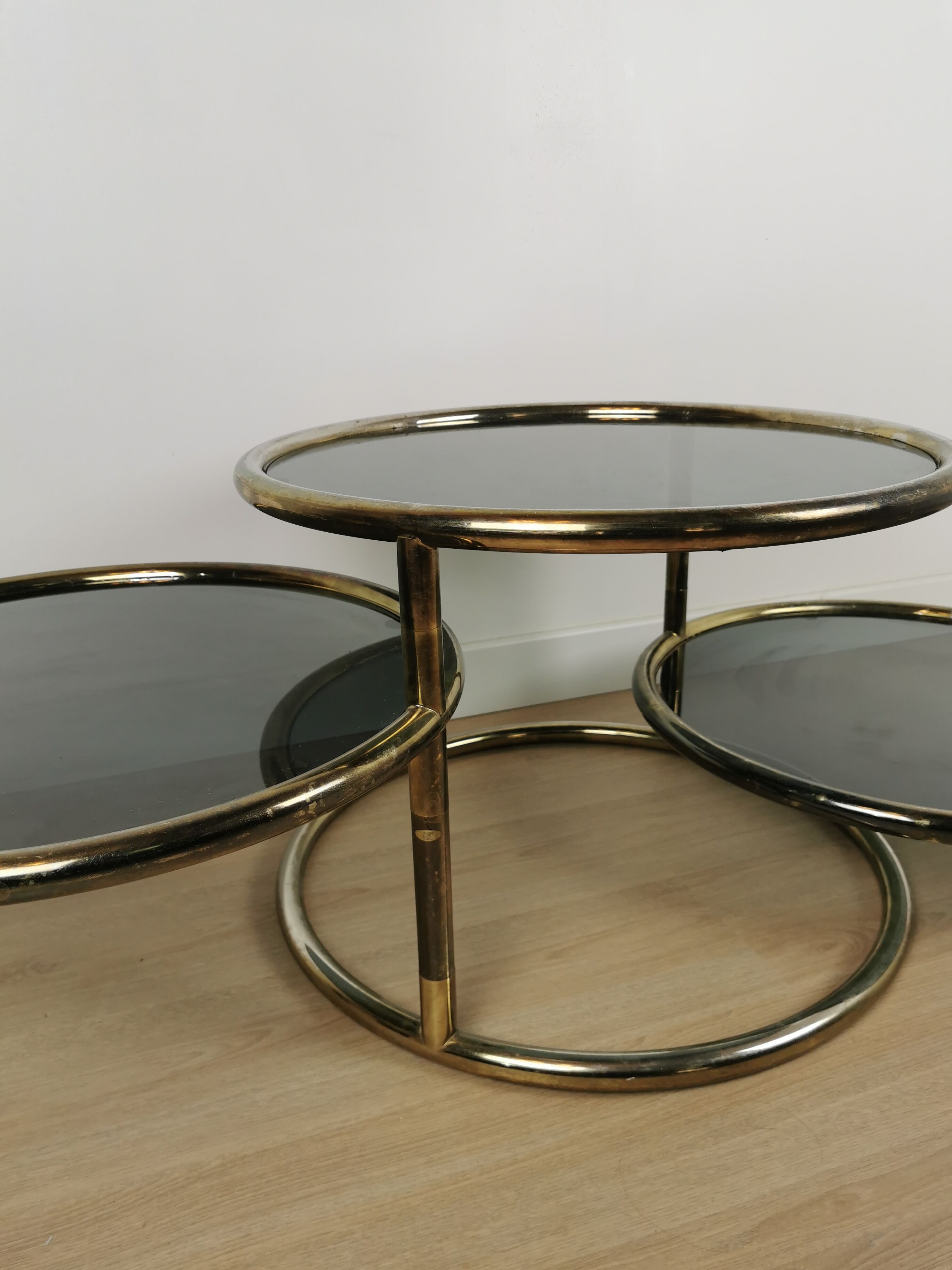 Swivel coffee table 70s