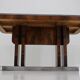 Table à manger Art Déco des années 1930 à Walnut, Tchécoslovaquie