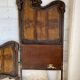 Pair of Art Nouveau cast iron headboards, Italy circa 1900