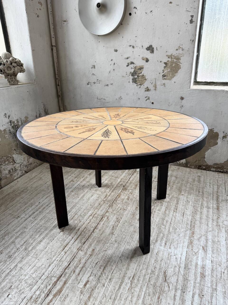 Herbier Capron ceramic dining table
