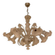 Italian Style Murano Glass in Transparent and Sand Chandelier by Simoeng