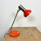 Vintage orange east german table lamp from aka leuchten, 1970s