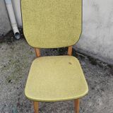Pair of vintage apple green chairs from the 1950s