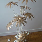 Vintage floral floor lamp Hans Kogl