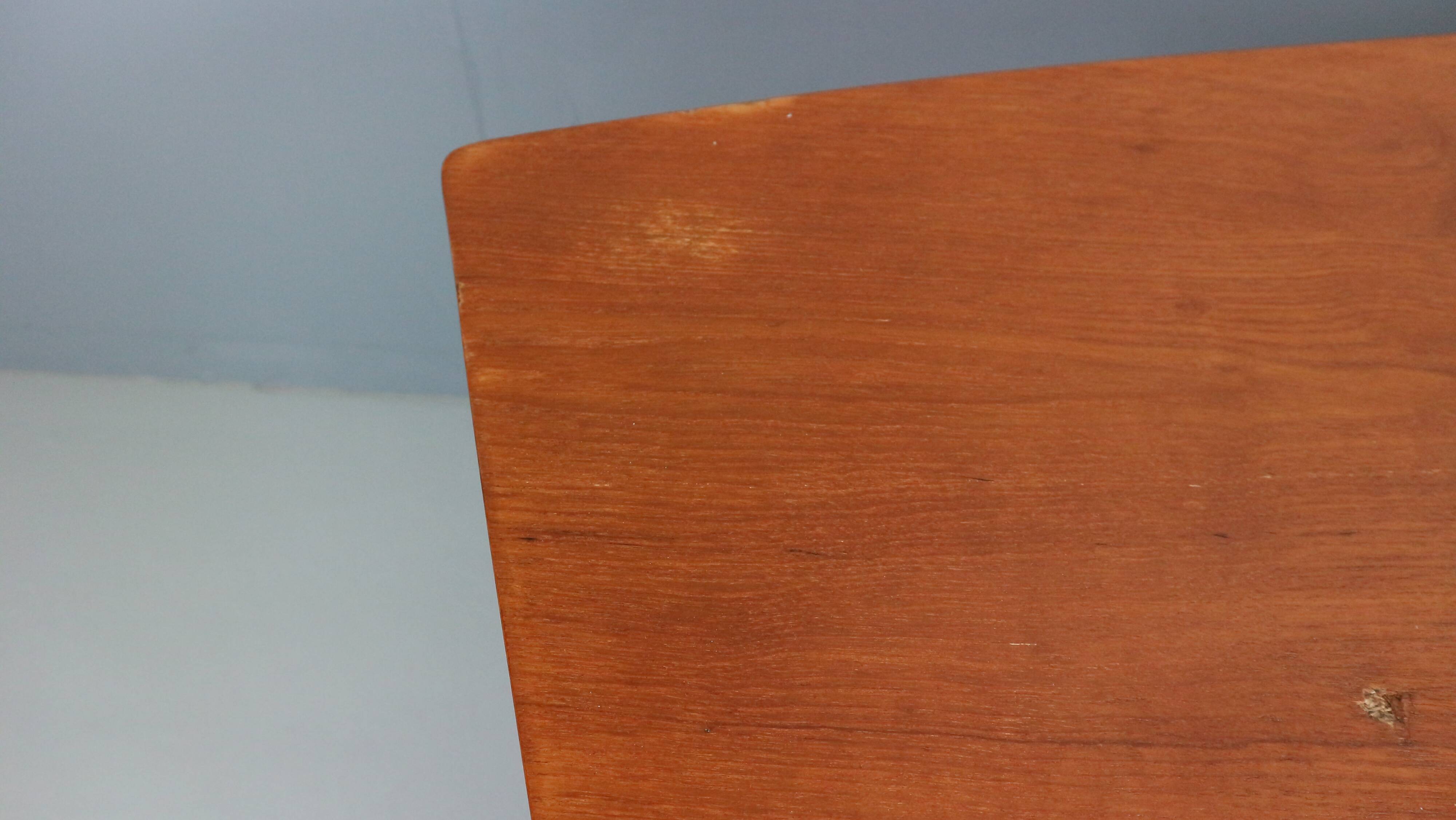 Cees Braakman Boomerang Desk with Triangle Legs for Pastoe, Dutch Design, 1950s