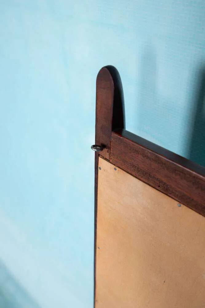 Scandinavian teak mirror from the 1960s.