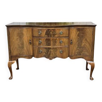 Enfilade anglaise chippendale en acajou des années 30