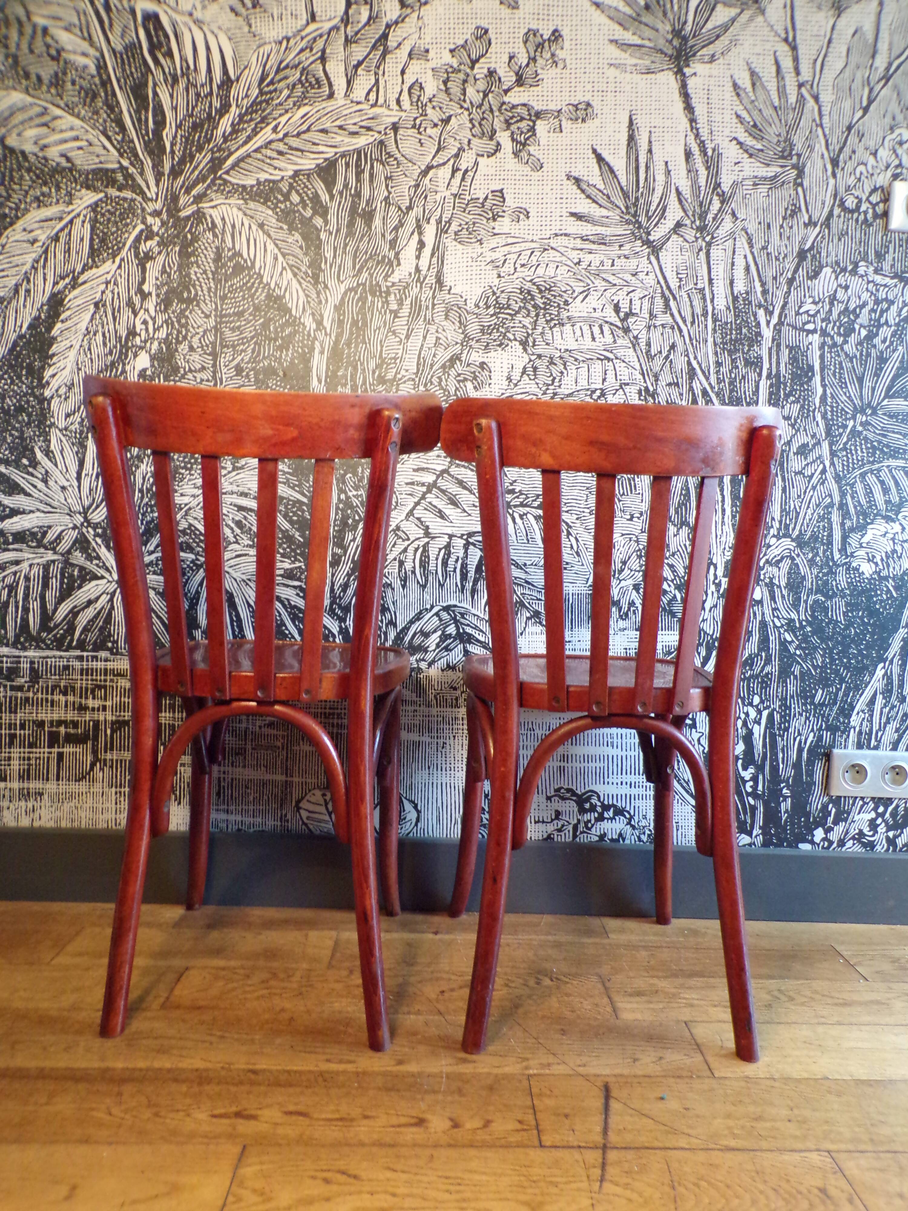 Pair of vintage bistro chairs