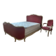 Lit double capitonné