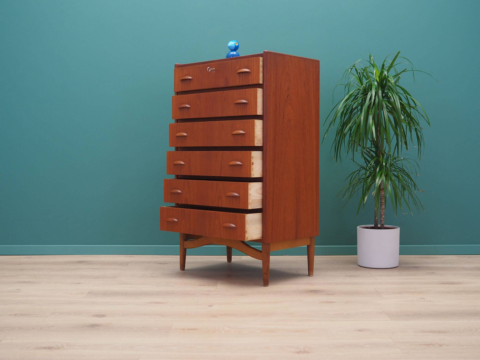 Teak chest of drawers, Danish design, 1970s, production: Denmark
