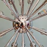 Lustre Sputnik en métal chromé, 20 points lumineux, années 70