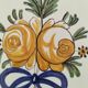 Pair of antique hand-painted plates