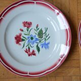 Lot of 4 Sarreguemine plates, José collection