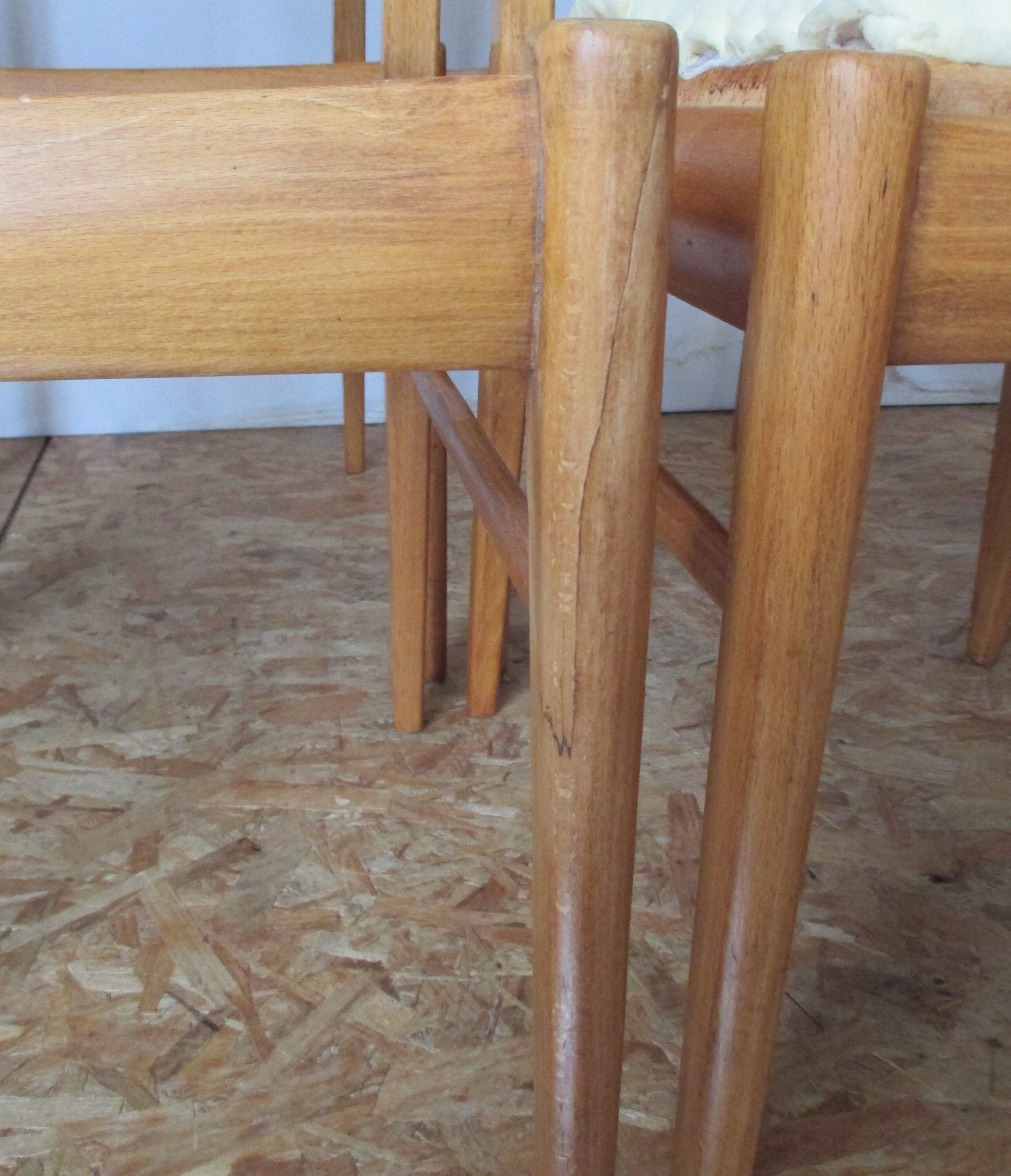 6 Scandinavian chairs 60s in beech Farstrup