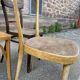 Lot of 6 chairs mismatched curved wood bistro