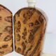 Pair of lamps in elm burl, vintage