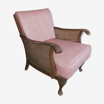 Chippendale wooden and canning armchair