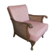 Chippendale wooden and canning armchair