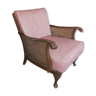 Chippendale wooden and canning armchair