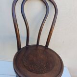 3 Fischel curved wood bistro chairs