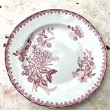 Set of 6 green Terre de fer plates