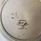 6 flat iron earth plates from Creil & Montereau