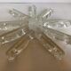 Nine Scandinavian double glass candle holders