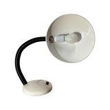 Space Age UFO Lamp - White Vintage Adjustable Desk Light 1980s | Retro Disc Lamp | Belgium Design