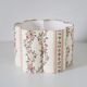 Vintage table lamp "St Michael" – Ribbed ceramic and country print