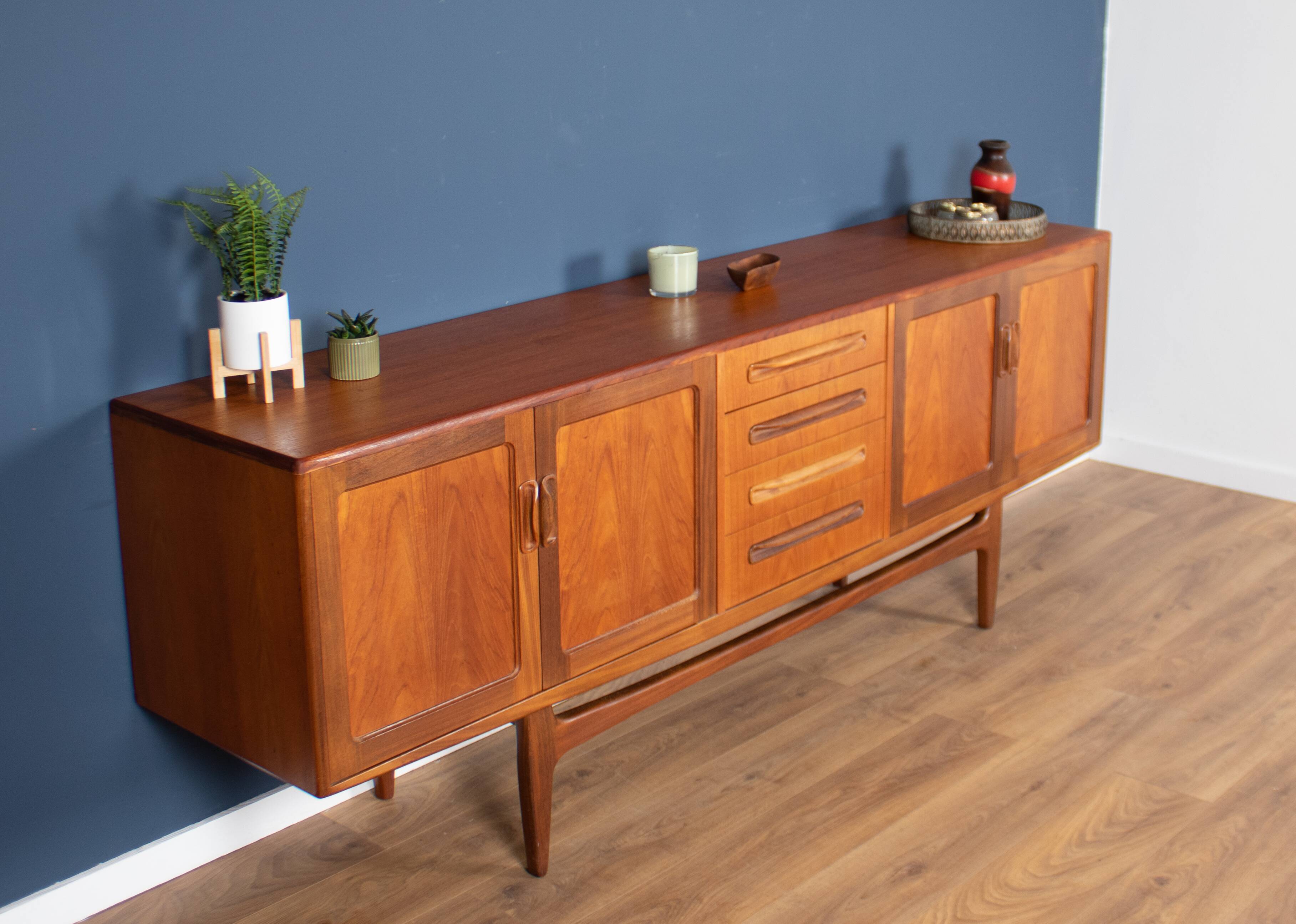 Retro Teak 1960s G Plan Fresco Long John Sideboard By Victor Wilkins