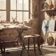 Industrial metal stool