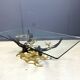 Brass bonsai coffee table by Willy Daro, 1970s