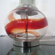 Italian Glass Floor Lamp, 1970s
