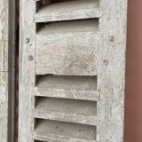 Set of 2 large old louvered shutters