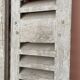 Set of 2 large old louvered shutters