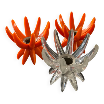 Friedel candle holder trio from the 1960s.
