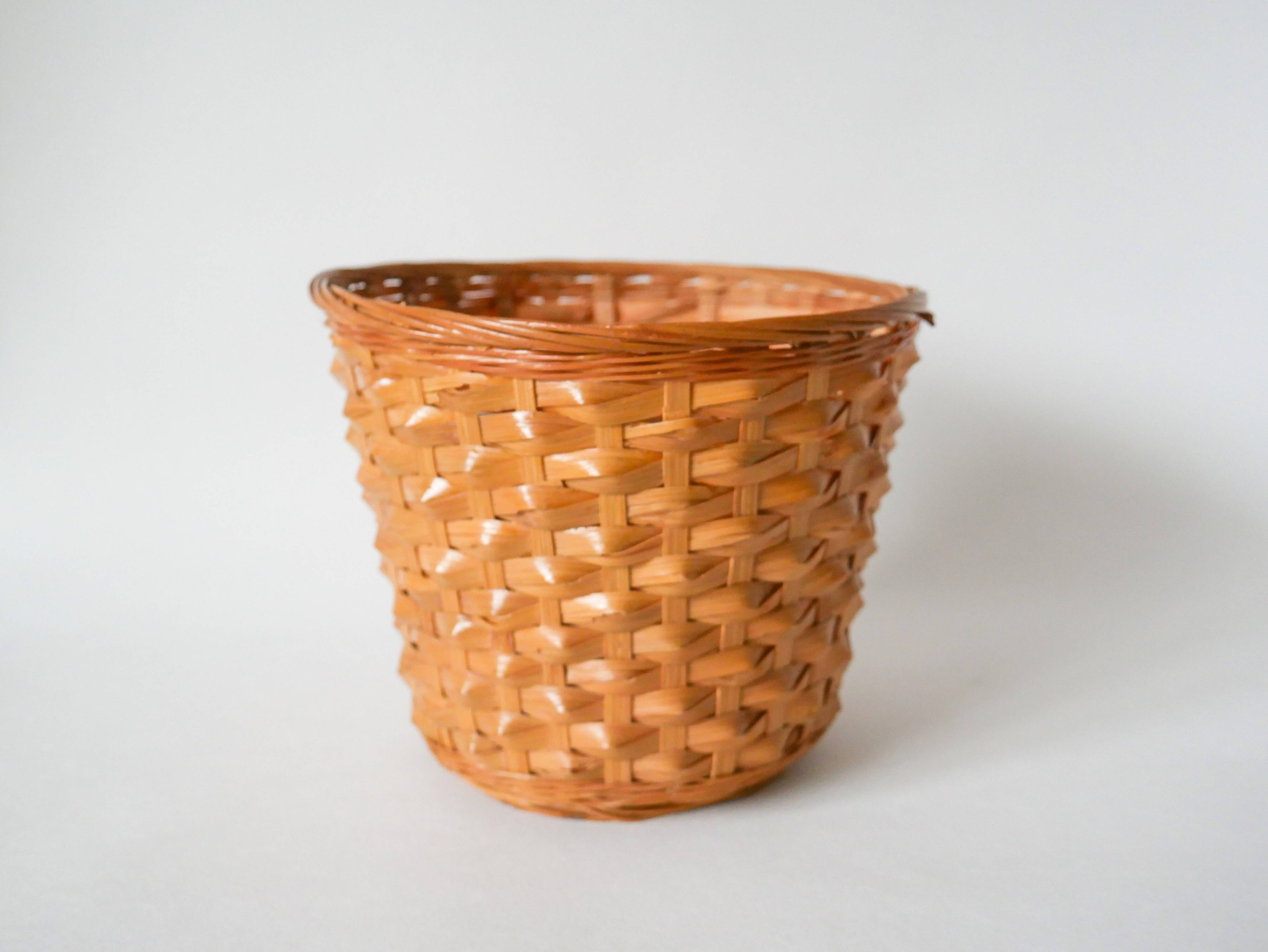 straight wicker plant pot 19 x 15 cm