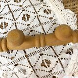 Vintage wooden wall coat rack 4 hooks
