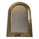 Vintage Moroccan Brass Mirror, Arch Shape, 43 x 28 cm, Stamped