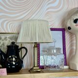 Bedside lamp with brass base