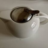 Space Age Porcelain and Steel Teapot