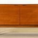 Mid-Century Sideboard by Meredew (Brown Leather Handles)