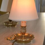 2 basement/bedside lamps in bronze