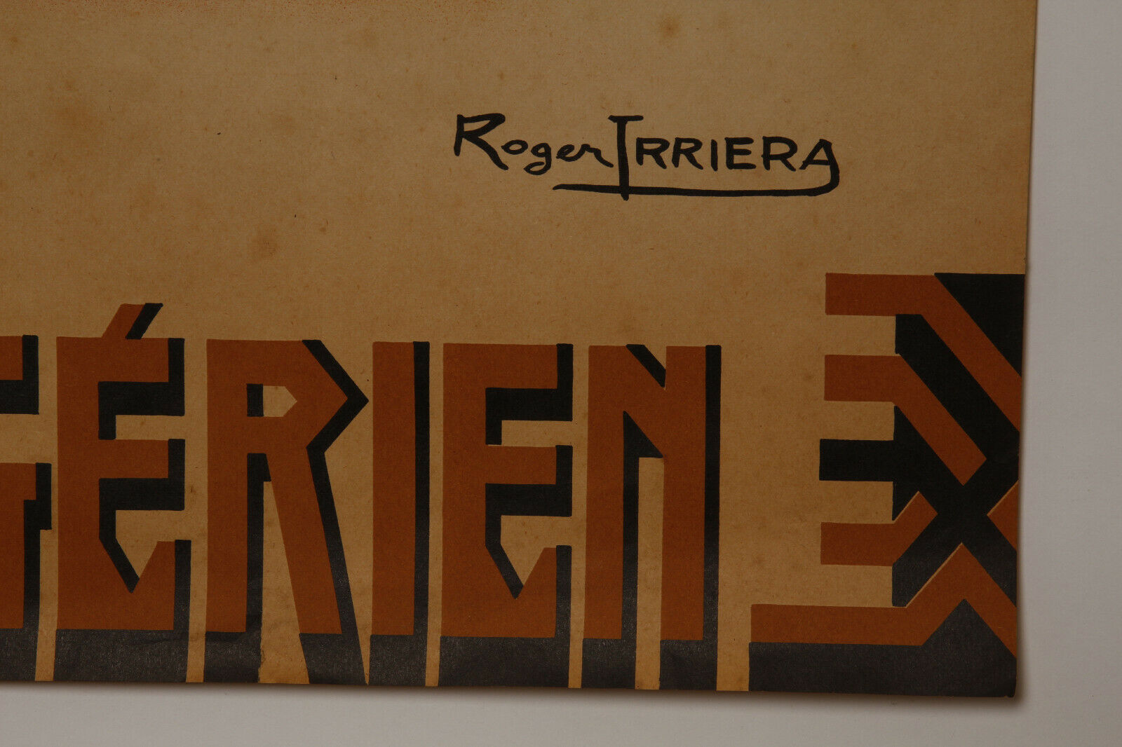 Poster by Roger Irriera "The Algerian South"