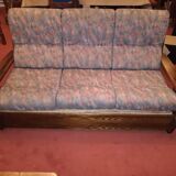 Sofa and two armchairs in solid elm
