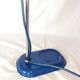 Blue and chrome adjustable spot desk lamp, Vrieland Design, Netherlands, 1970s