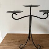 Vintage wrought iron candlestick